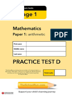 Ks1 Sats Maths Paper D