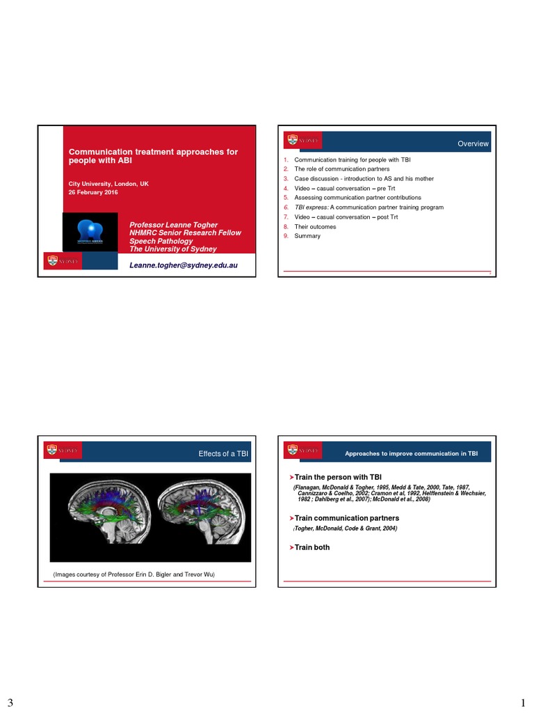 TBI Express | PDF | Traumatic Brain Injury | Conversation