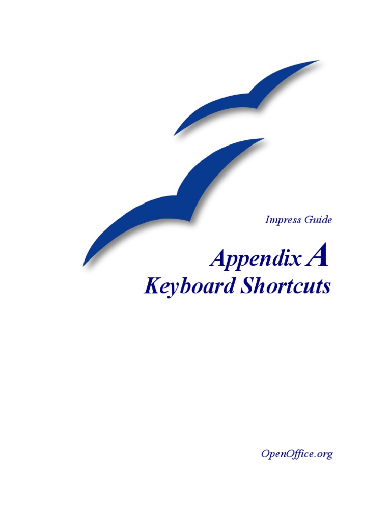 Appendix Keyboard Shortcuts: Impress Guide | PDF | Computer Keyboard ...