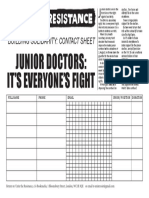 UTR Contact Sheet Junior Doctors 090316