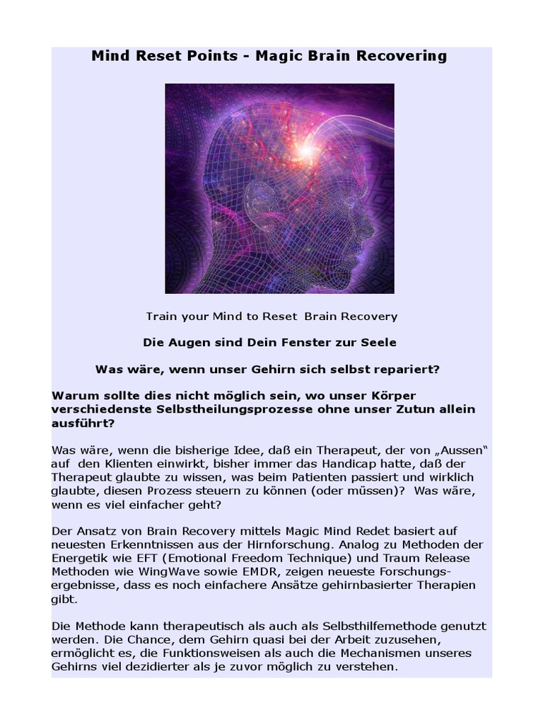Magic Mind Reset Brain Recovering