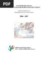 Download Statistik Keuangan Pemerintah Daerah Prov Papua Barat 2006-2007 by Badan Pusat Statistik Provinsi Papua Barat SN30323908 doc pdf