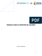 MANUAL PARA EL REGISTRO DE USUARIO