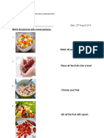 Topic: Let's Eat (Individual Assessment) : Match The Phrases With Correct Pictures