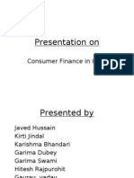 Presentation On Consumer Finance