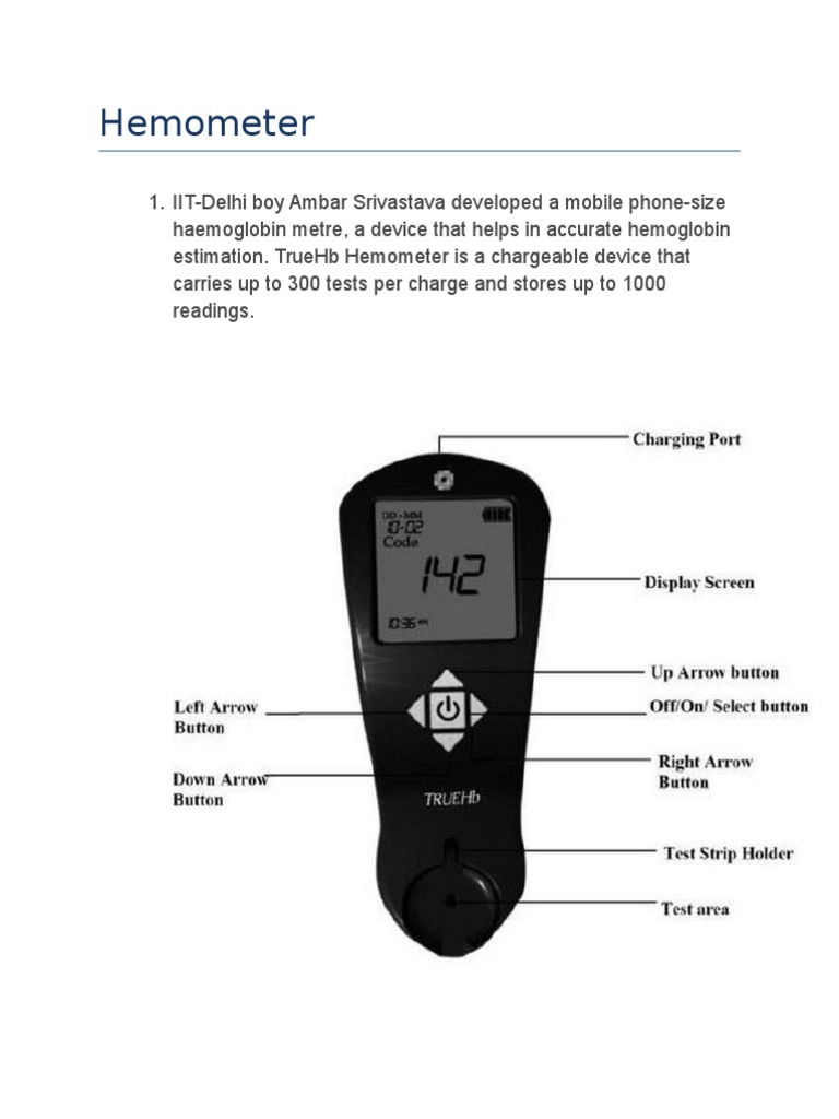 Hemometer | PDF | Clinical Medicine | Medicine