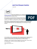 Cara Mengganti Text Dengan Gambar