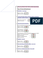 Calculation For Population Equivalent (Pe) : Type of Premises/Establishment