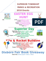 2016 Events Flyer