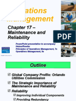 Operations Management: Chapter 17 - Maintenance and Reliability