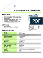 Counting Indicator With Built-In Printer: Features