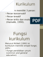 Peran Dan Fungsi Kurikulum