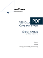 AES Decryption Core For FPGA