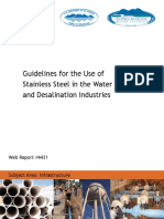 Guidelines For The Use of Stainless Steel in The Water and Desalination Industries