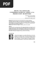 Hegel y El Lenguaje