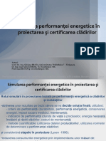 Simularea performanţei energetice