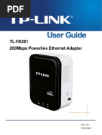 TL-PA201 200Mbps Powerline Ethernet Adapter