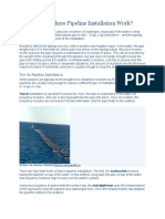 How Does Offshore Pipeline Installation Work