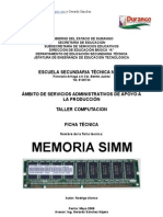Análisis de Objeto Técnico La MEMORIA SIMM