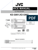JVC KD-G801 Car Stereo System User Manual