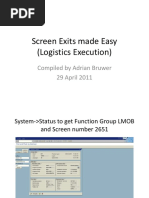 SAP SD LE RF Screen Exits Made Easy