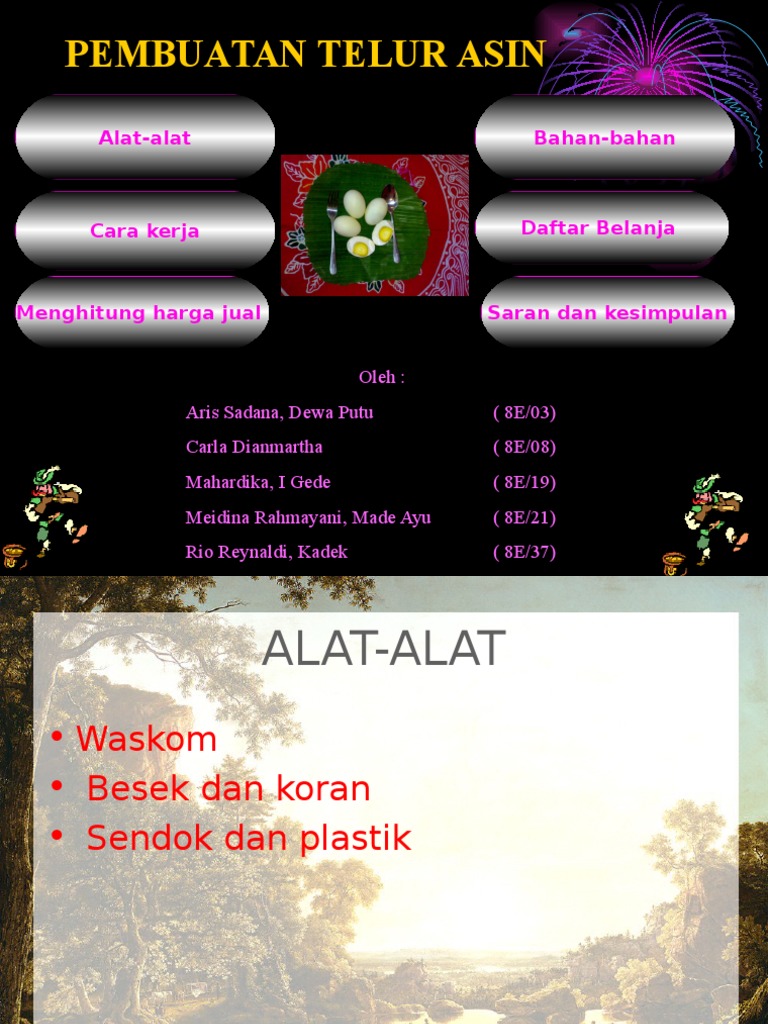 Presentasi Telur Asin Presentasi Telur Asin