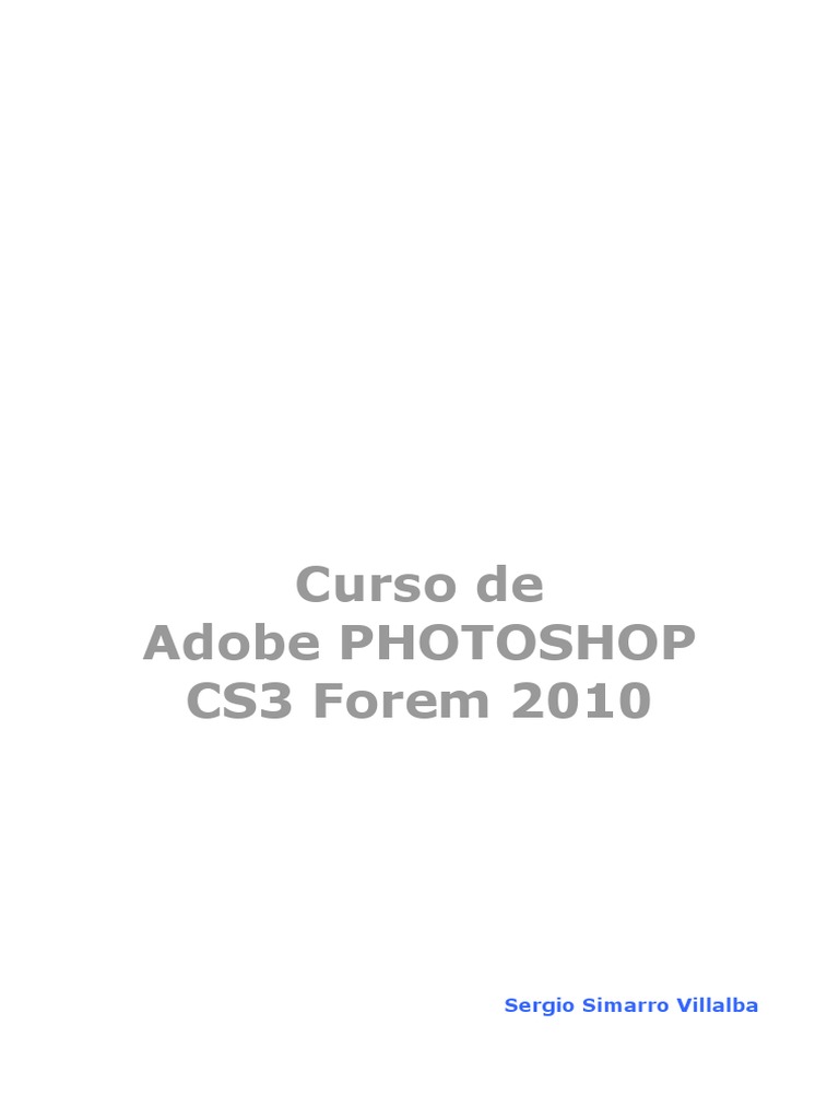 Curso Avanzado de Photoshop CS3 | PDF | Color | Píxel