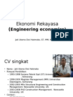 Ekonomi Rekayasa - Evaluasi Kelayakan Proyek