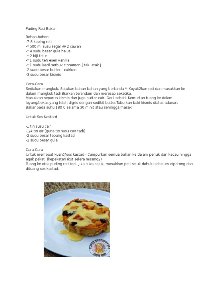 Puding Roti Bakar Pdf