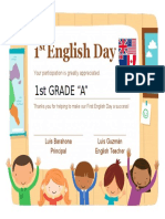 1 English Day: 1st GRADE "A"