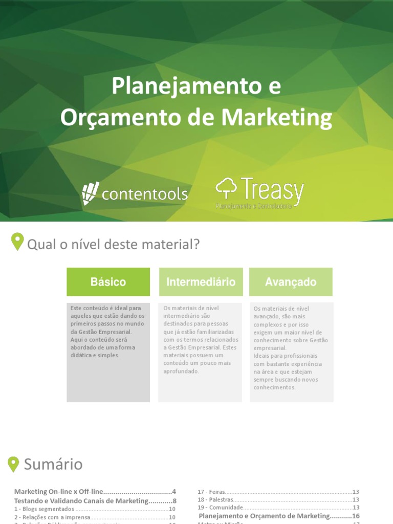 Planejamento de Marketing para Iniciantes | PDF | Google | Marketing
