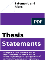thesis statement and introductions