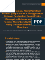 Biosorpsi Perilaku Alami Microfiber Polimer Yang Di Sintesis