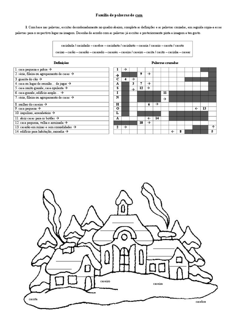 Palavras da Família "Casa" | PDF | Artes Linguísticas e Disciplina