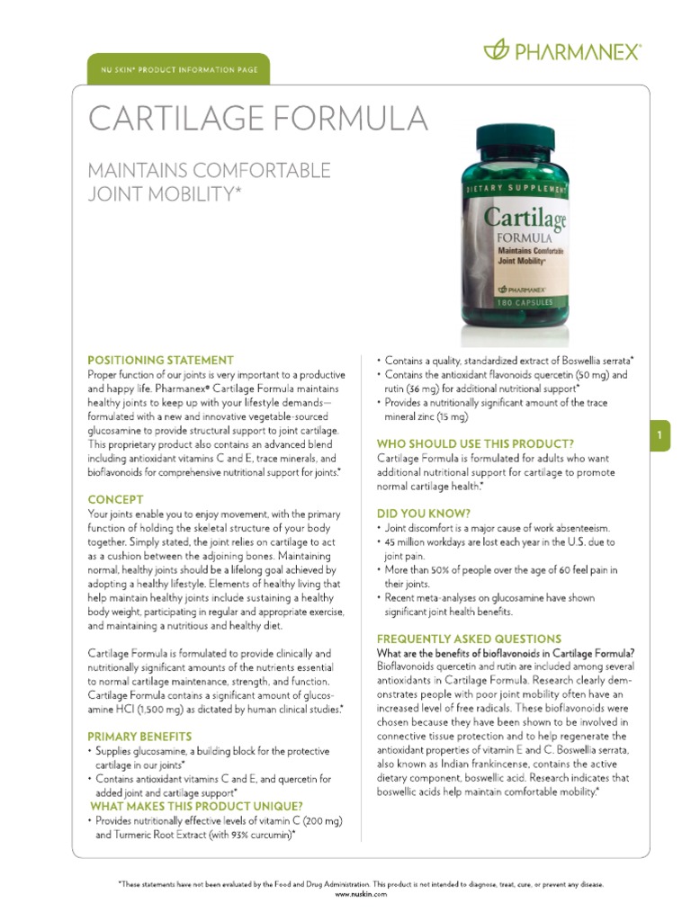 Joint Health Supplement Guide | PDF