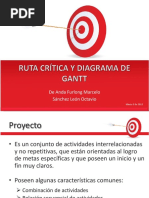 Ruta Crítica y Diagrama de Gantt