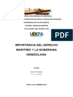 Importancia del Derecho Marítimo y la Soberanía Venezolana