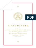 Canada State Dinner 2016