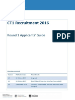 CT1 2016 R1 Applicants Guide