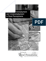 Studies on Unemployment and Underemployment in Rural Pennsylvania