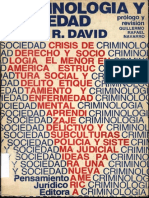 Criminologia Y Sociedad David Pedro R