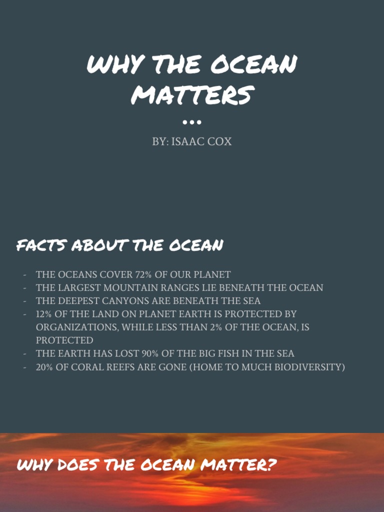 Why the ocean matters pdf oceans earth