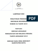 Lampiran Xxii Dana Desa Kab Kota Perpres 6 2015