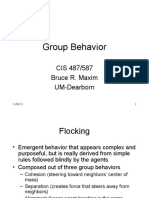 Group Behavior: CIS 487/587 Bruce R. Maxim UM-Dearborn