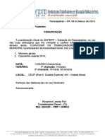 Edital 01 Convocação - Assembleia Geral Municipal - 2016