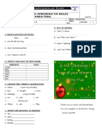 Examen Final de Primaria 2014