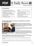 UN Daily News - 9 March 2016