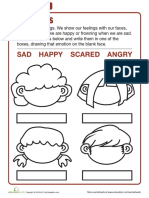 Understanding Feelings Worksheet