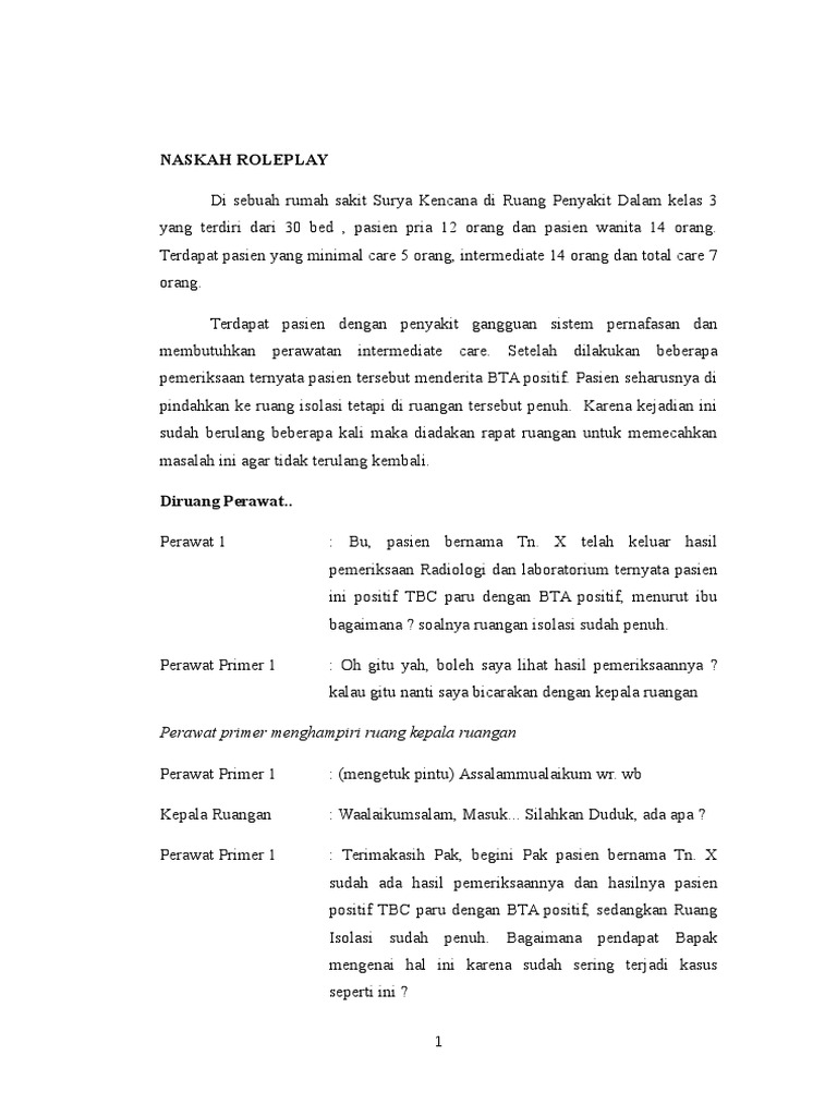 Contoh Naskah Roleplay