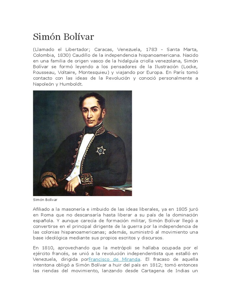 Simón Bolívar